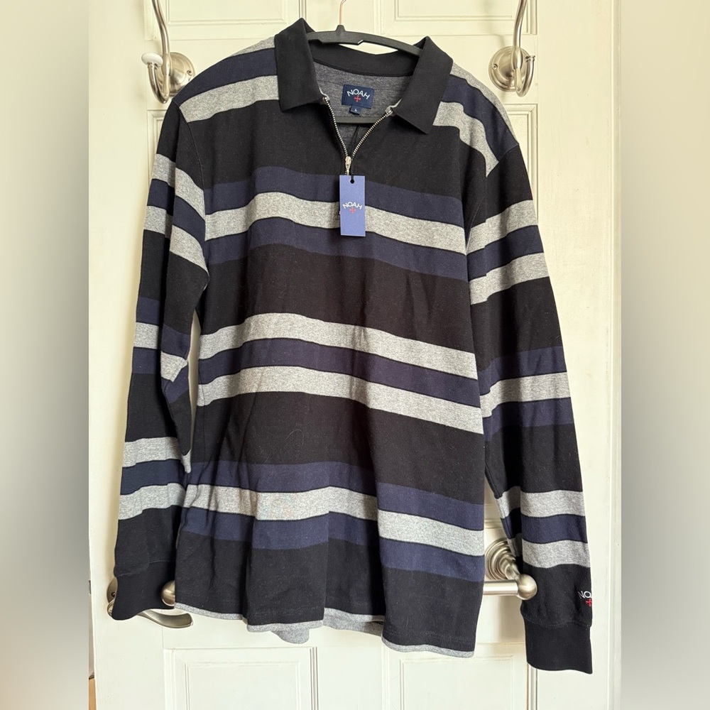 Noah long sleeve zip polo